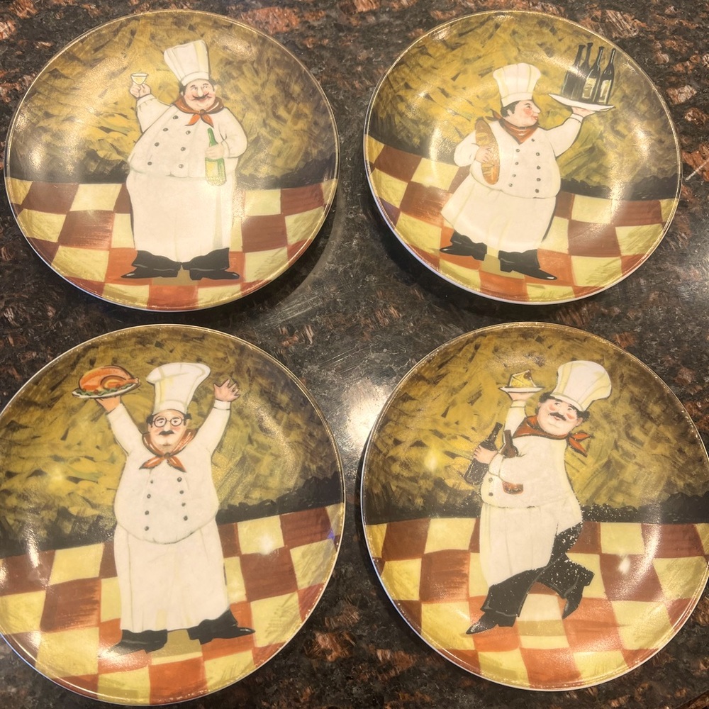 Set of 4 appetizer plates